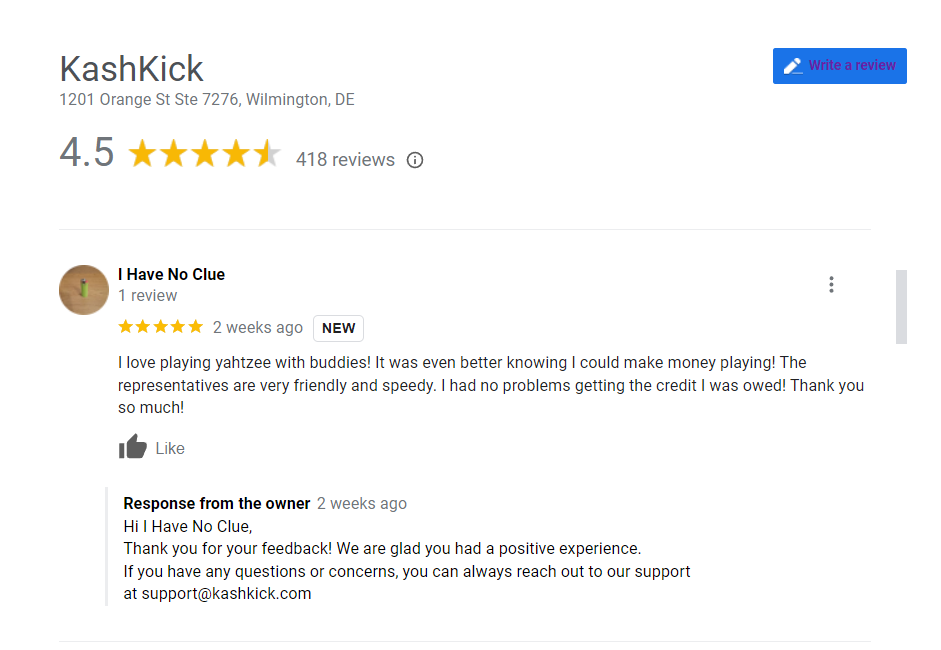 Kashkick Google's Reviews