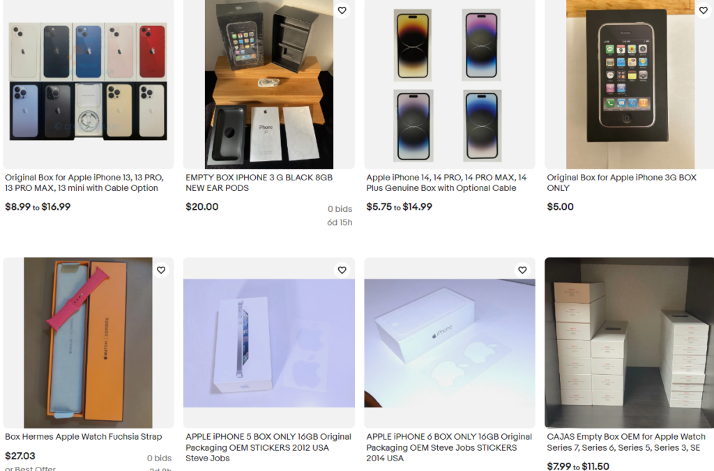 sell iphone boxes